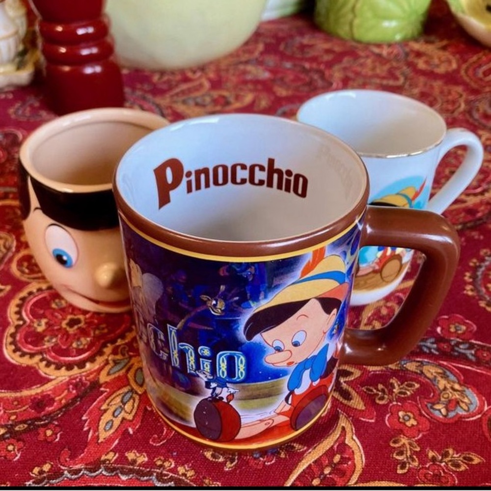 Disney Pinocchio Mug Collection lot of 3